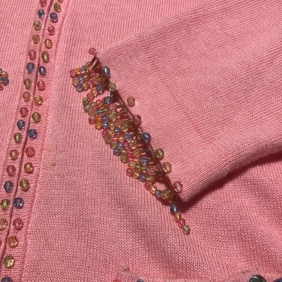 Pink Cardigan Sweater - Picture 3 of 14